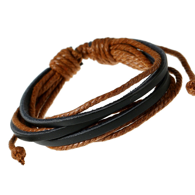 Wholesale Hand Made Multilayer Leather Bracelet