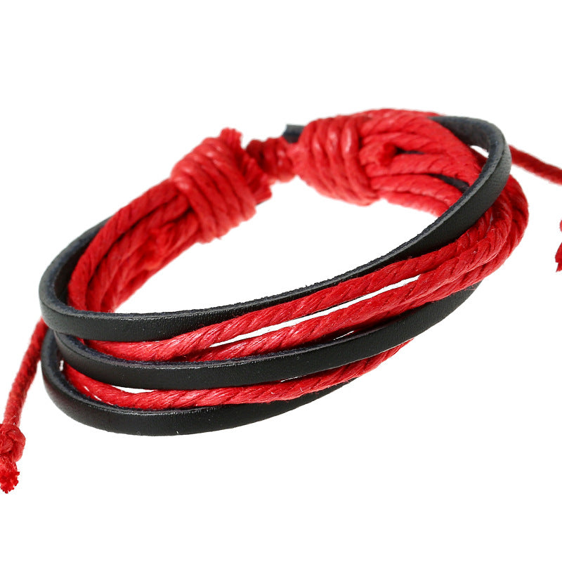 Wholesale Hand Made Multilayer Leather Bracelet