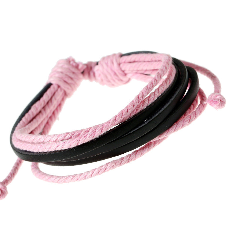 Wholesale Hand Made Multilayer Leather Bracelet