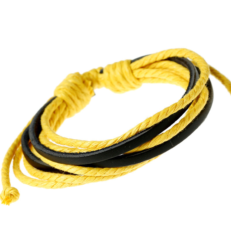Wholesale Hand Made Multilayer Leather Bracelet