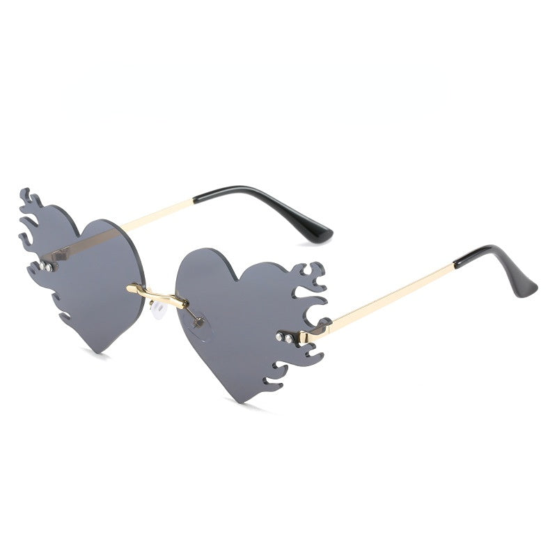 Wholesale Frameless Colorful Metal PC Sunglasses