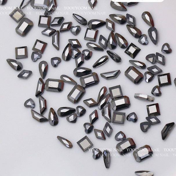 Wholesale 100PCS/Pack 6MM Glass Flat Nail Diamond Beads