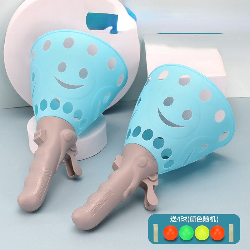 Venta al por mayor JUGUETE plástico de la bola elástica doble de los niños