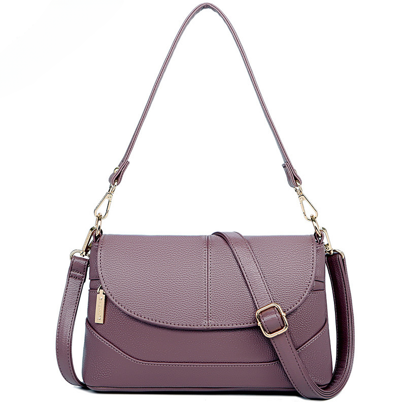 Wholesale PU Shoulder Messenger Soft Leather Women Bag
