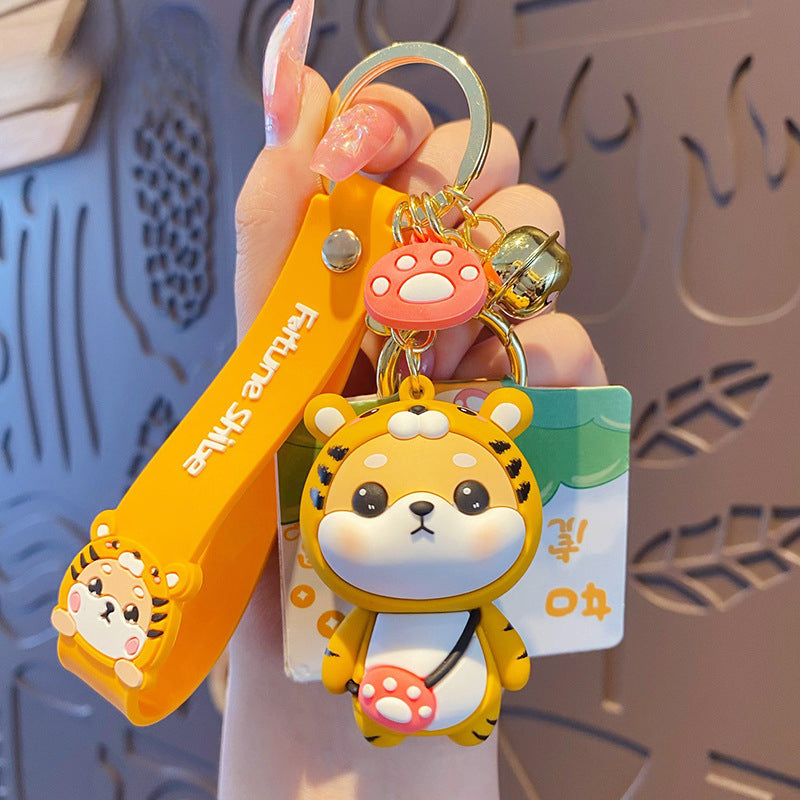 Wholesale Silicone Shiba Inu Keychain