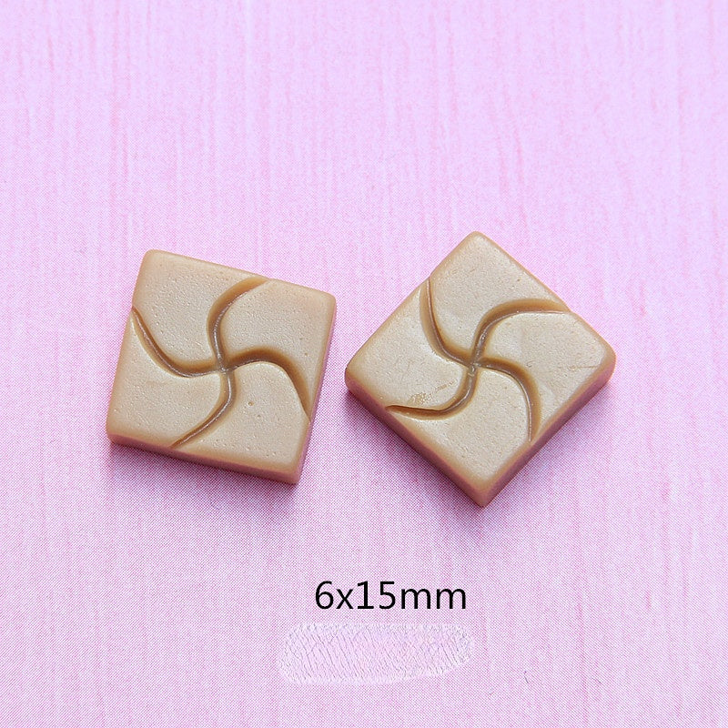 Wholesale 20PCS 10-20MM Imitation Chocolate Resin Flatback