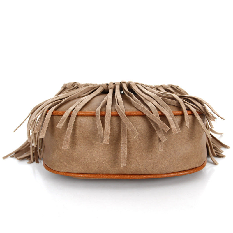 Wholesale PU Bohemian Tassel Shoulder Bag
