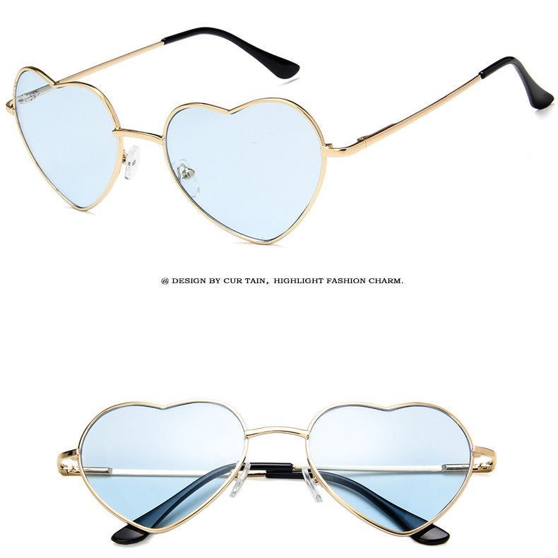 Wholesale Metal Heart Sunglasses AC
