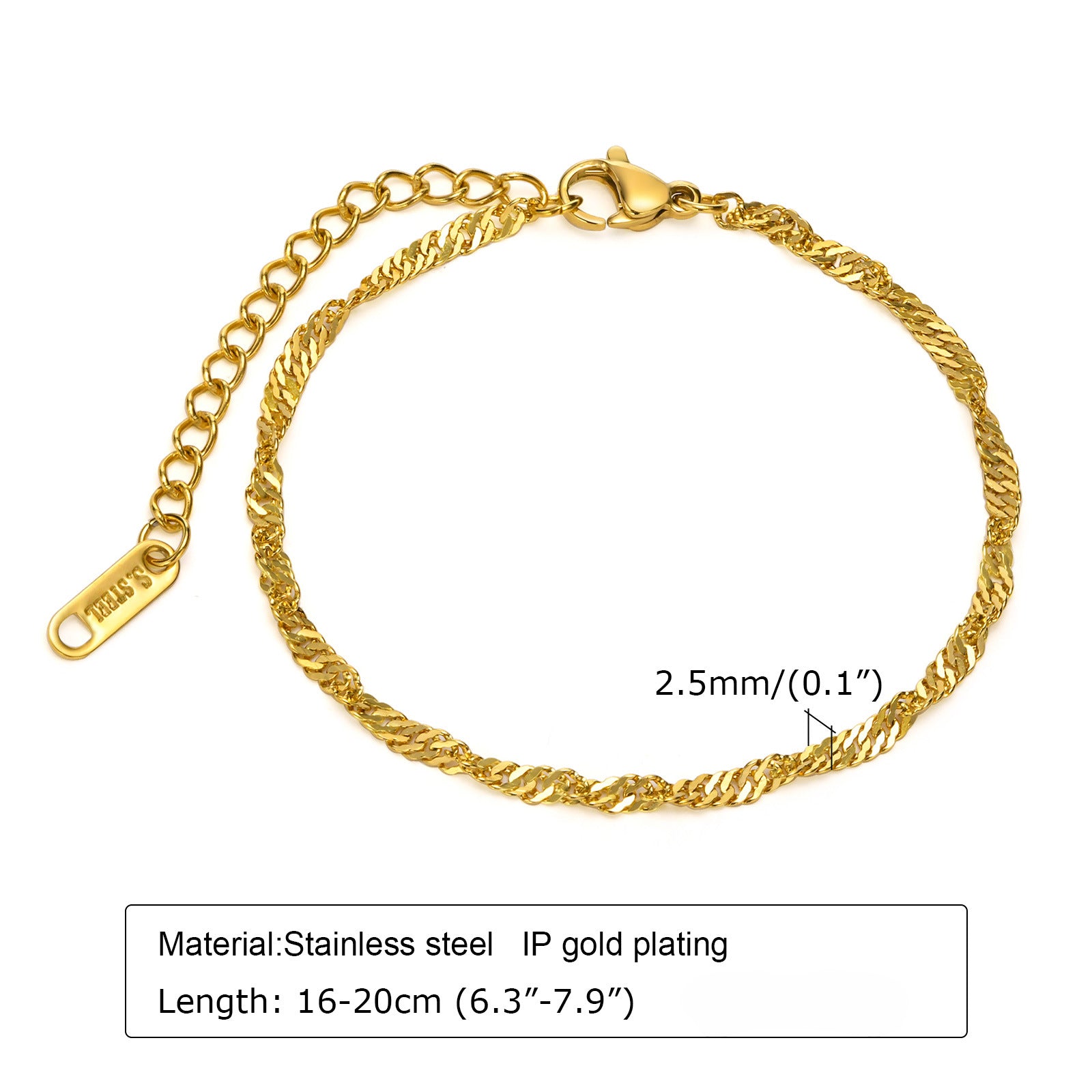 Wholesale Stainless Steel Devil Eye Bracelet