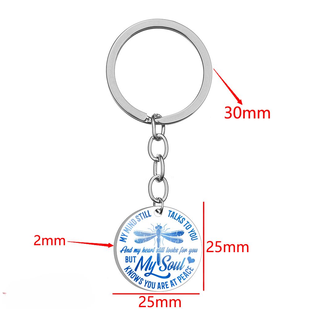 Llavero de corazón de pétal rosa de acero inoxidable al por mayor