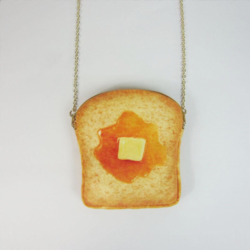 Wholesale Toast Bread Fluff Chain Phone Bag