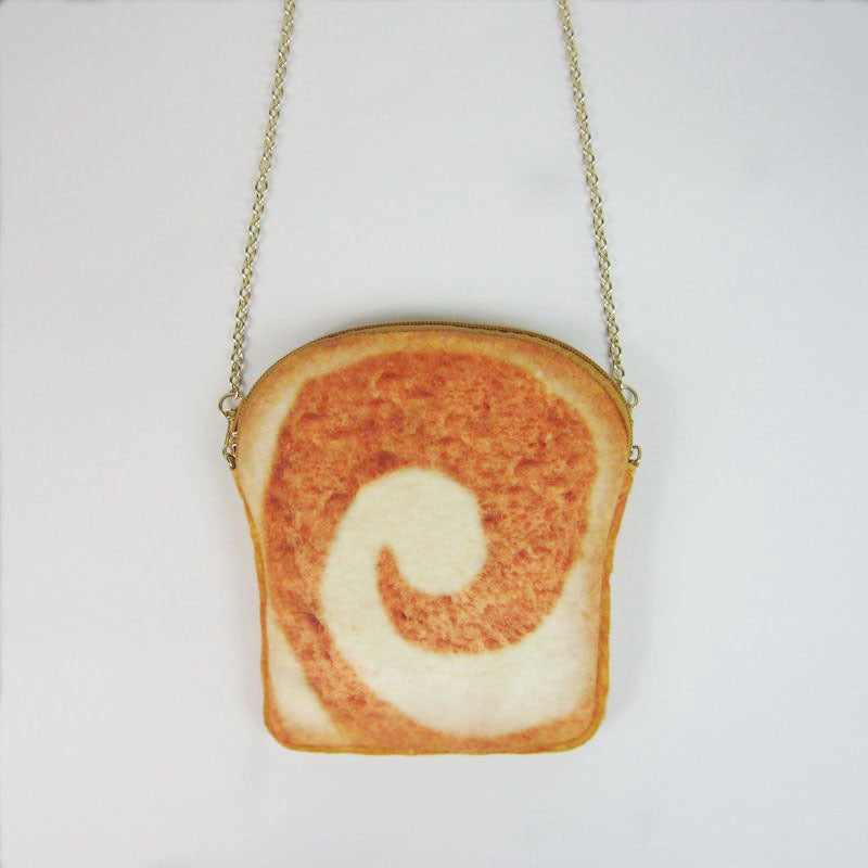 Wholesale Toast Bread Fluff Chain Phone Bag