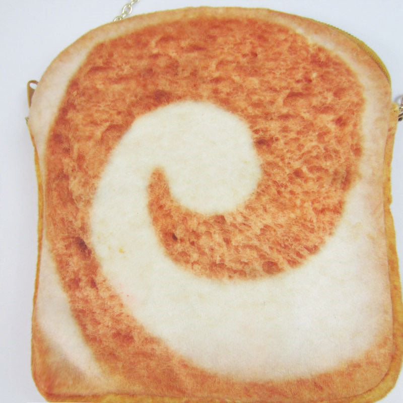 Wholesale Toast Bread Fluff Chain Phone Bag