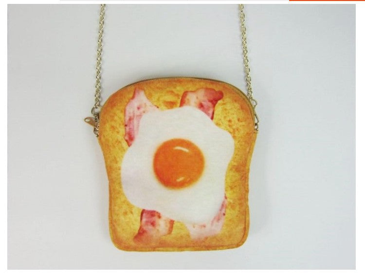 Wholesale Toast Bread Fluff Chain Phone Bag