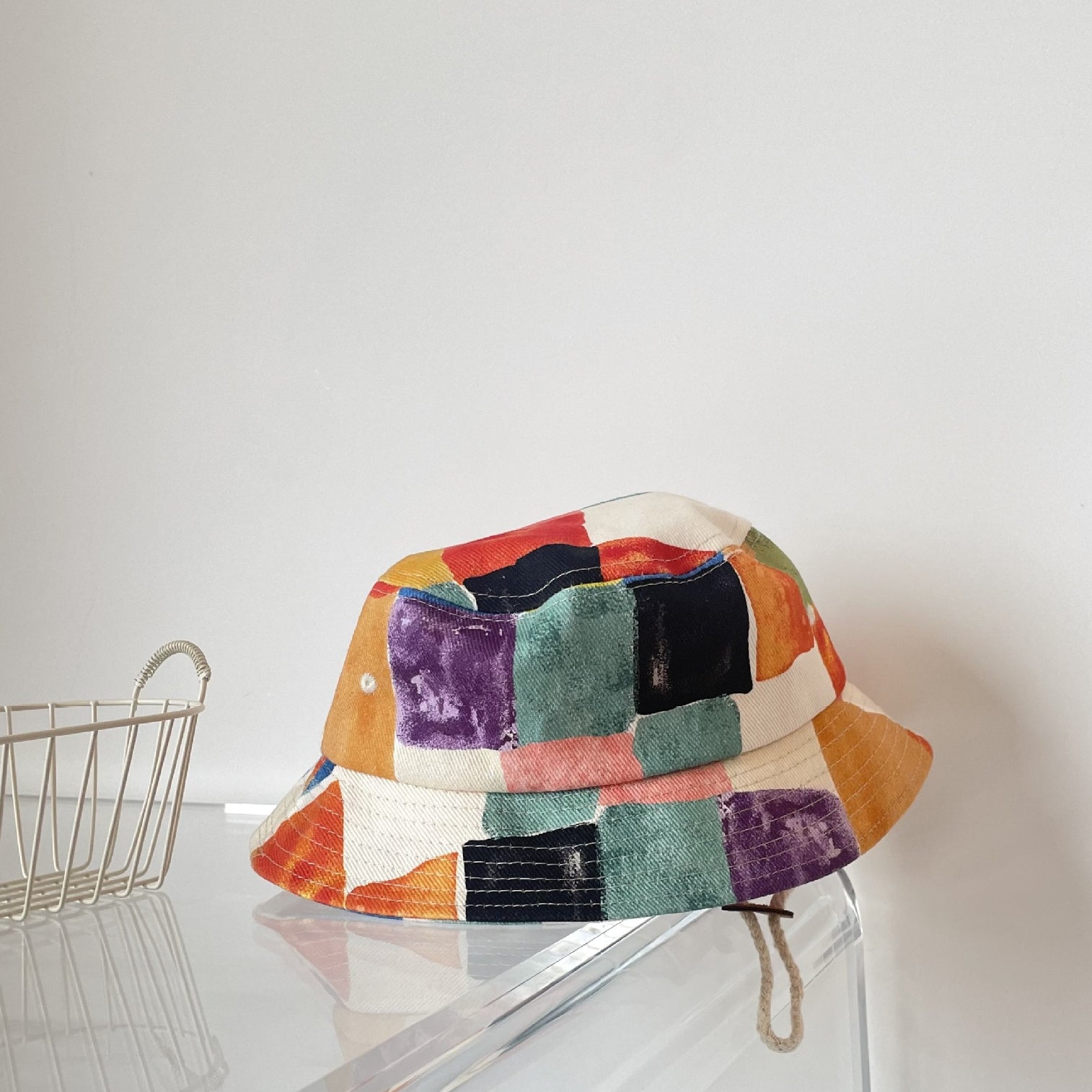 Venta al por mayor Graffiti acrílico Kids Colorful Bucket Hat