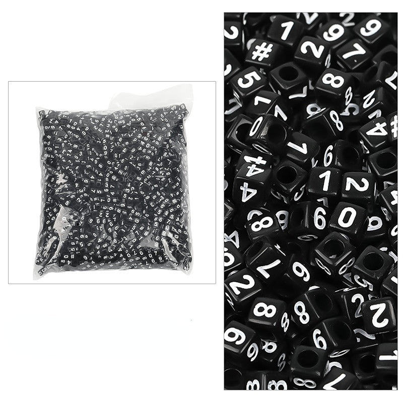 Cuentas de letras acrílicas de 3100 pcs/paquete de 6 mm al por mayor