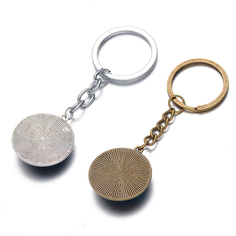 Wholesale Mother's Day Time Stone Pendant Zinc Alloy Keychain