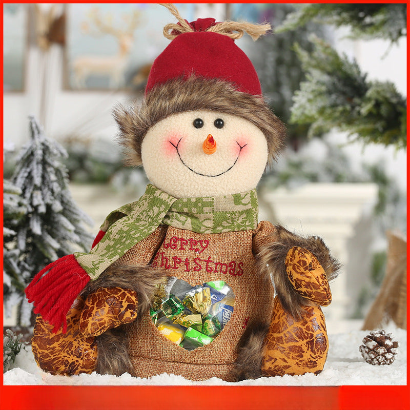 Wholesale Christmas Decorations Cartoon Fabric Tote Bags Gift Bags