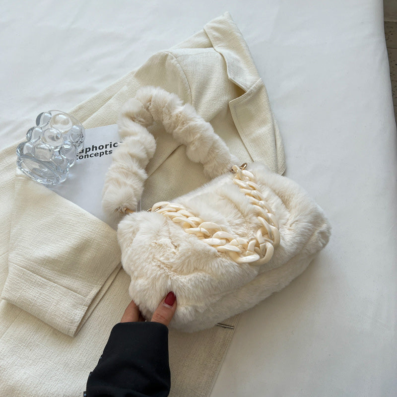 Venta al por mayor de felpa hombro axila bolsa OLY-SD-KK002