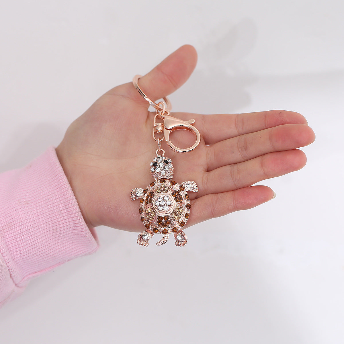 Wholesale Turtle Metal Creative Diamond Keychain