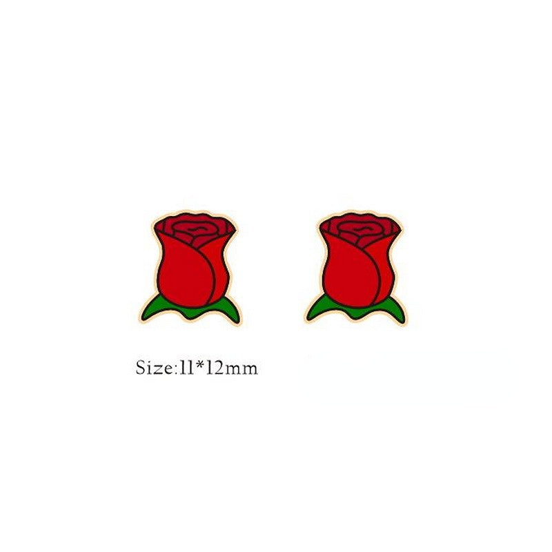 Wholesale Valentine Hearts Bears Wooden Earrings