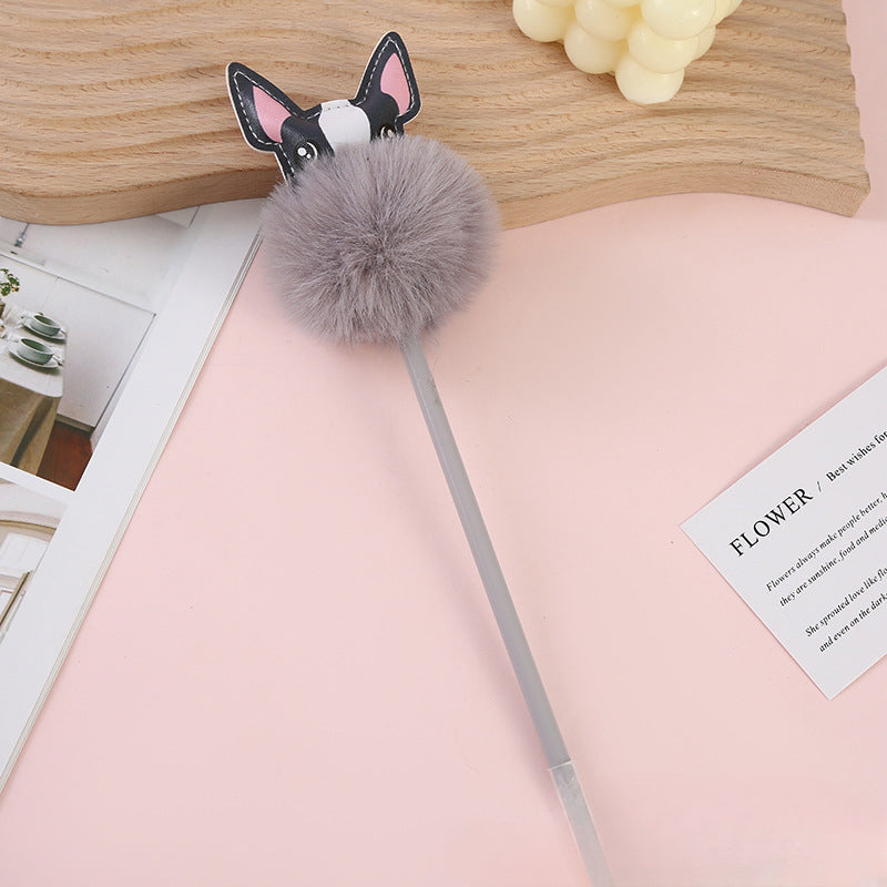 Wholesale of Plastic Plush Cartoon Ballpoint Pens for Dogs