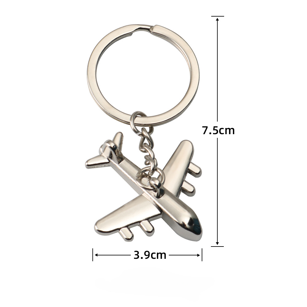 Modelo de avión al por mayor llavero de metal