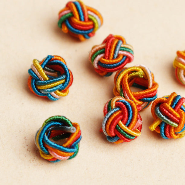 Wholesale 80PCS/PACK 8MM Hand Knotted Buttons Beads