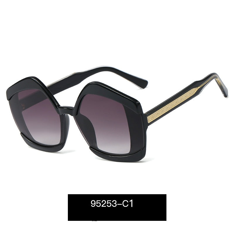Wholesale PC Irregular Large Frame Sunglasses for Men and Women