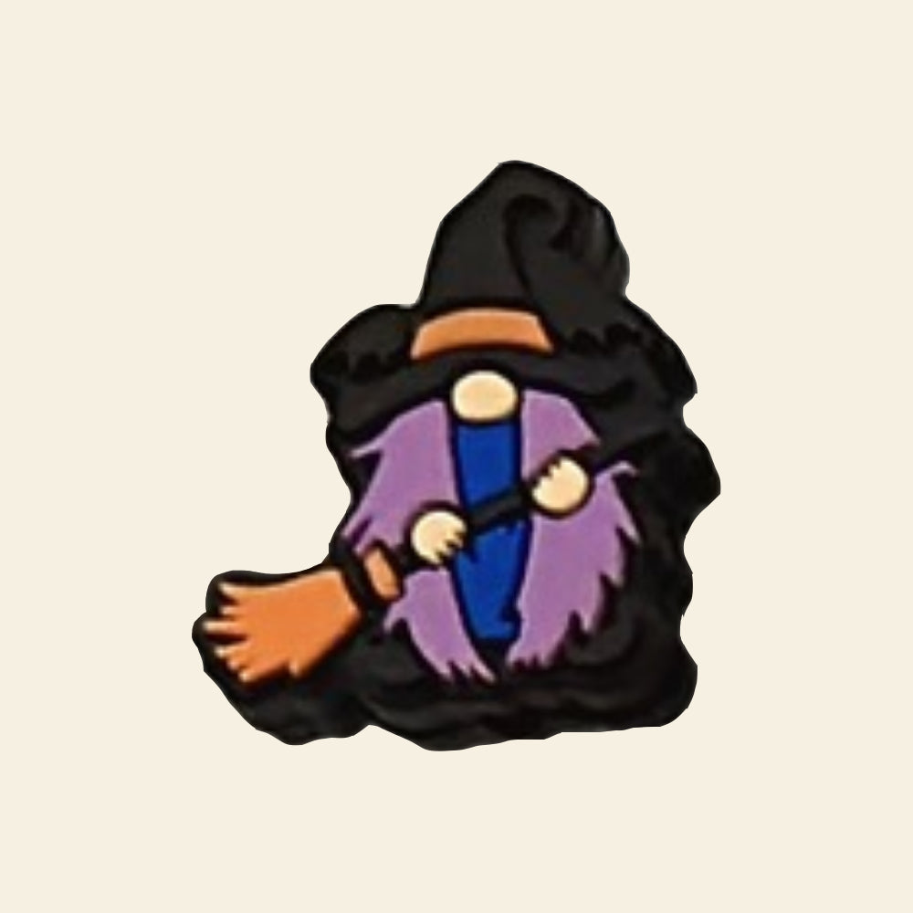 Wholesale 10pcs Halloween Ghost Witch Hat Silicone Focal Beads