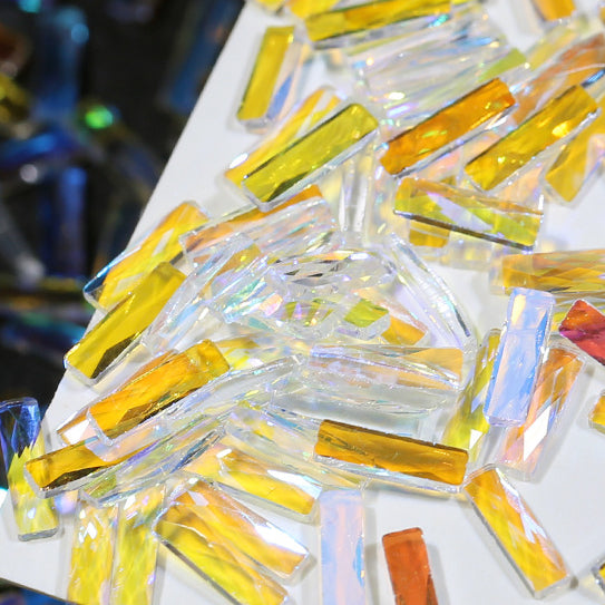 Wholesale 50PCS 6MM Aurora Glass Nail Diamond Beads