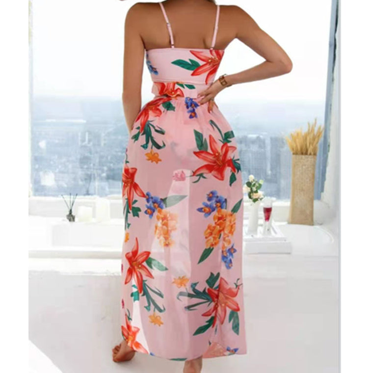 Wholesale Sexy High Waist Two-piece Polyester Swimwear