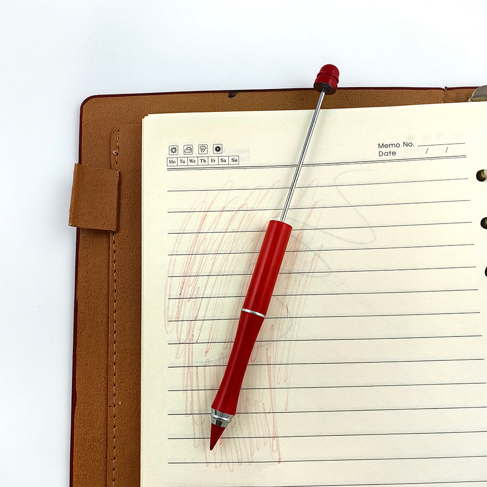 Wholesale Beadable Pencils DIY Metal Colored Eternity With Eraser