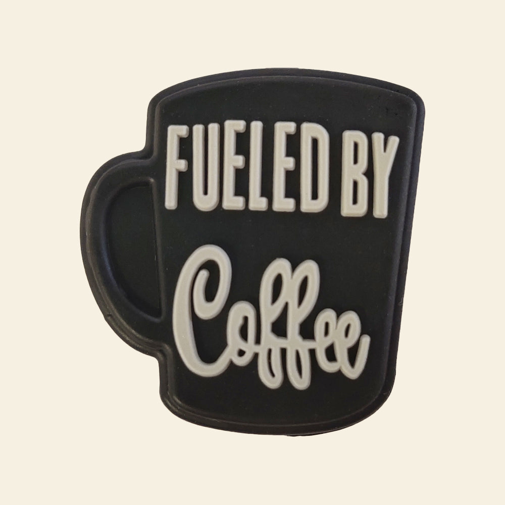 Wholesale 10pcs Cartoon Coffee Cup Letters Silicone Focal Beads