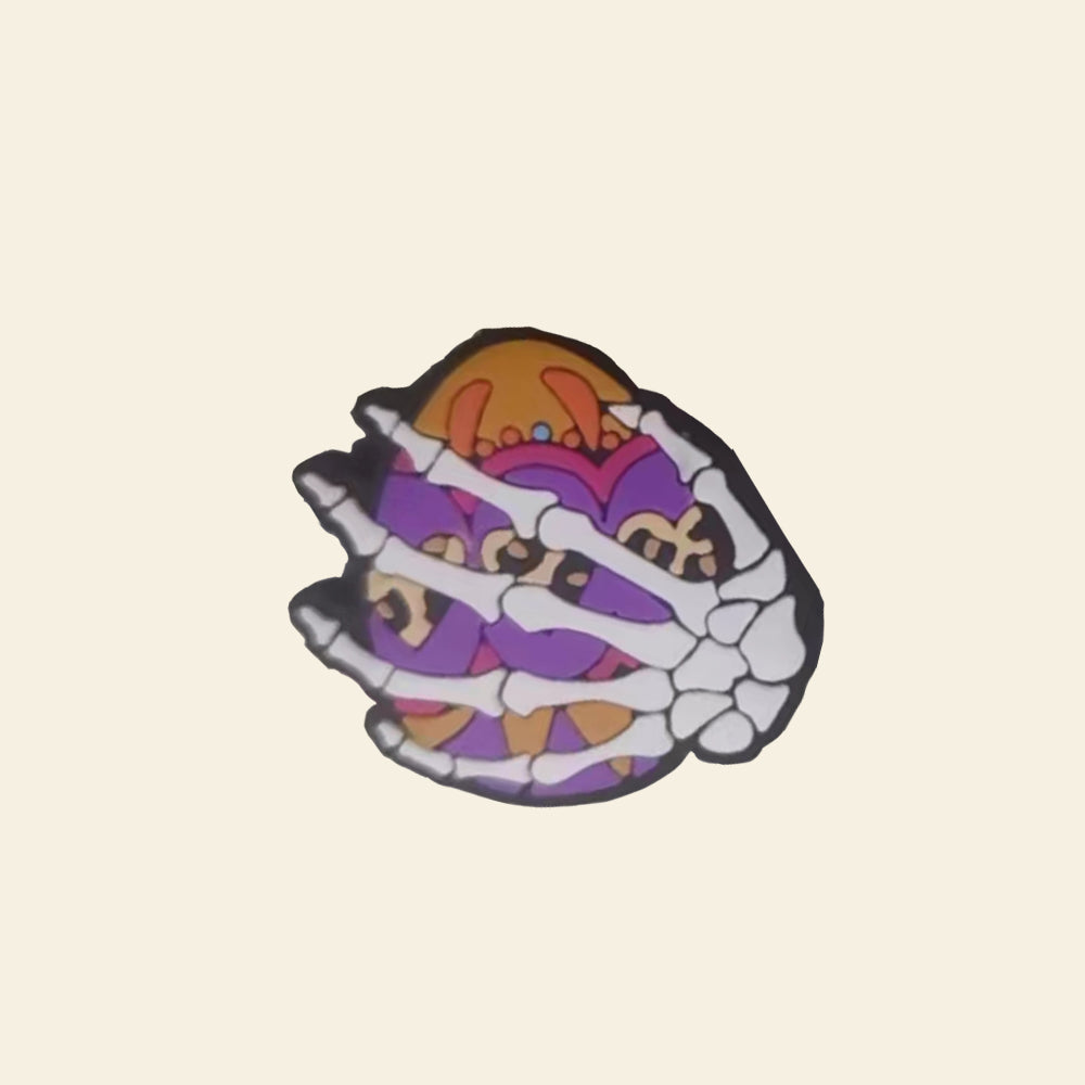 Wholesale 10PCS Skeleton Hand Easter Egg Silicone Beads