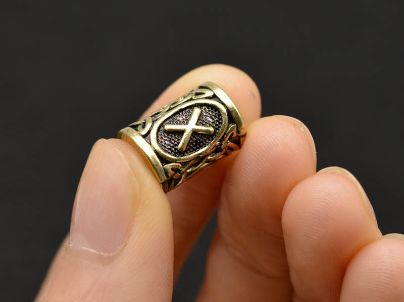 Cuentas de metal de runa vikinga al por mayor