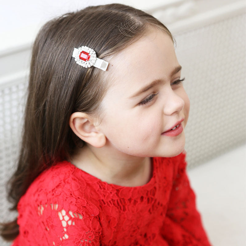 Wholesale Gemstone Cloth Hair Clips