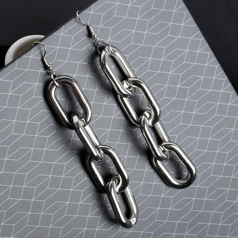 Wholesale Thick Chain Alloy Earrings