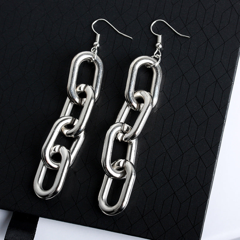 Wholesale Thick Chain Alloy Earrings