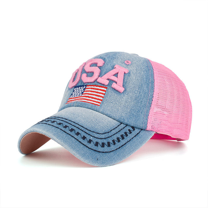 Wholesale Polyester American Flag Baseball Cap
