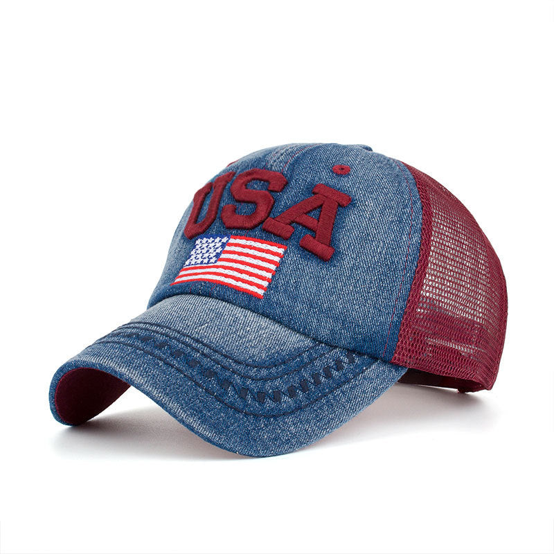Wholesale Polyester American Flag Baseball Cap