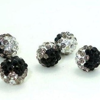 Wholesale 50PCS 6 Rows of High Quality 10mm Double Hole Shambhala Full Drill DIY Polymer Clay Beads