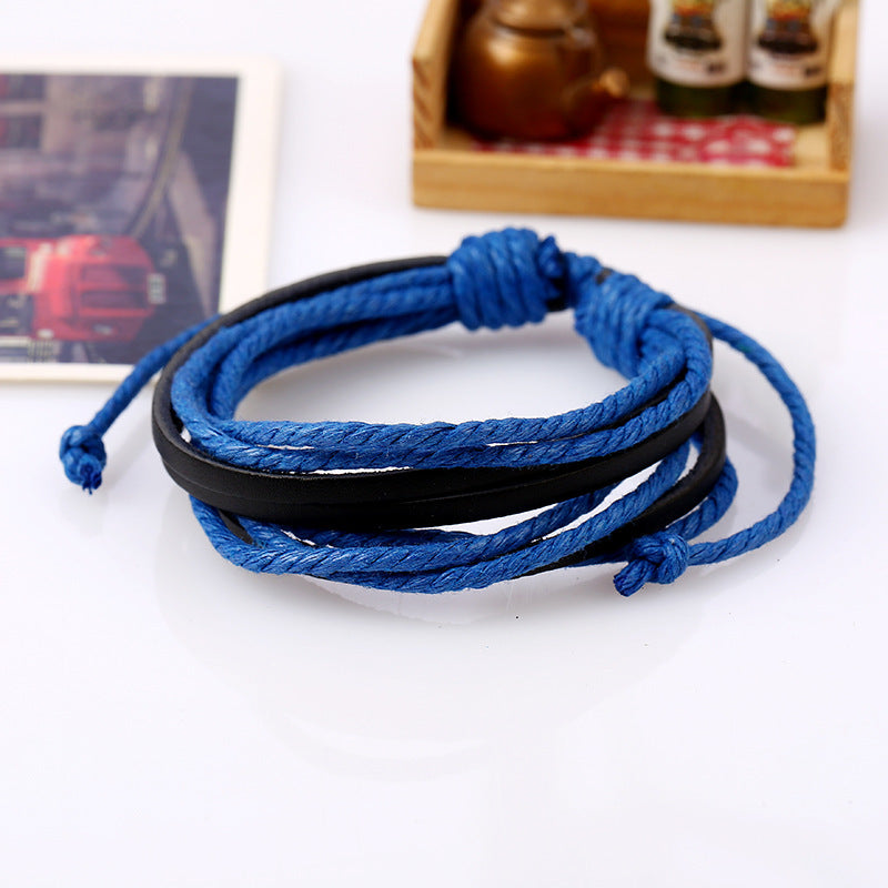 Wholesale Hand Made Multilayer Leather Bracelet
