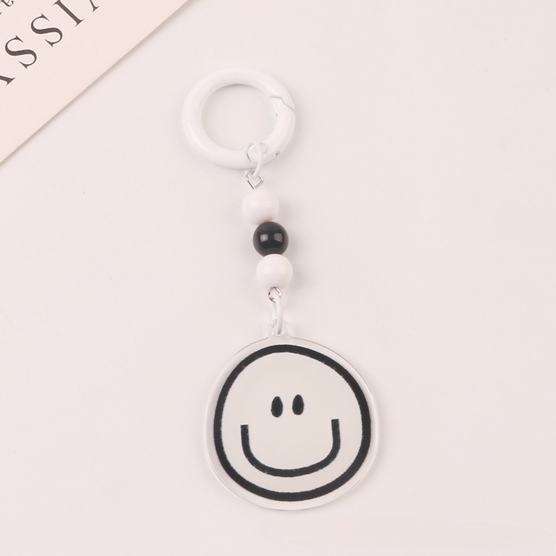 Llavero de la cara acrílica redonda de acrílico al por mayor