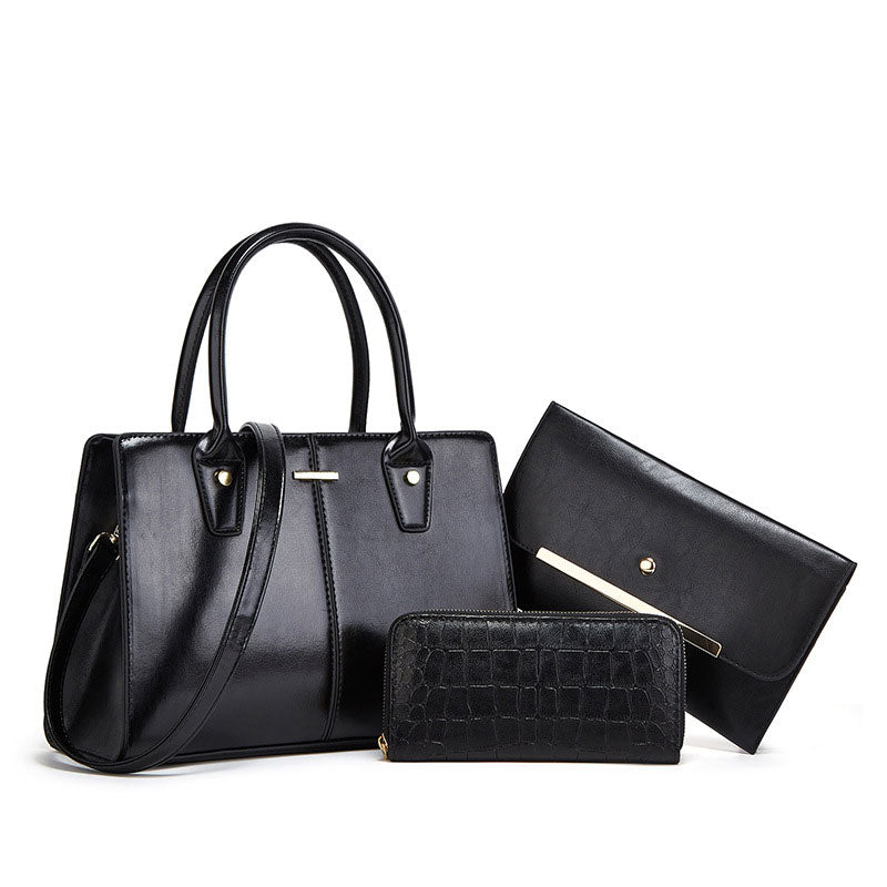 Conjunto de tres piezas de bolso de hombro al por mayor PU OLY-SD-JBB005