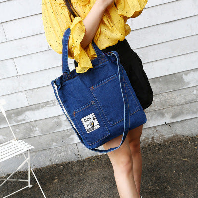 Wholesale Denim Ripped Tote Bag