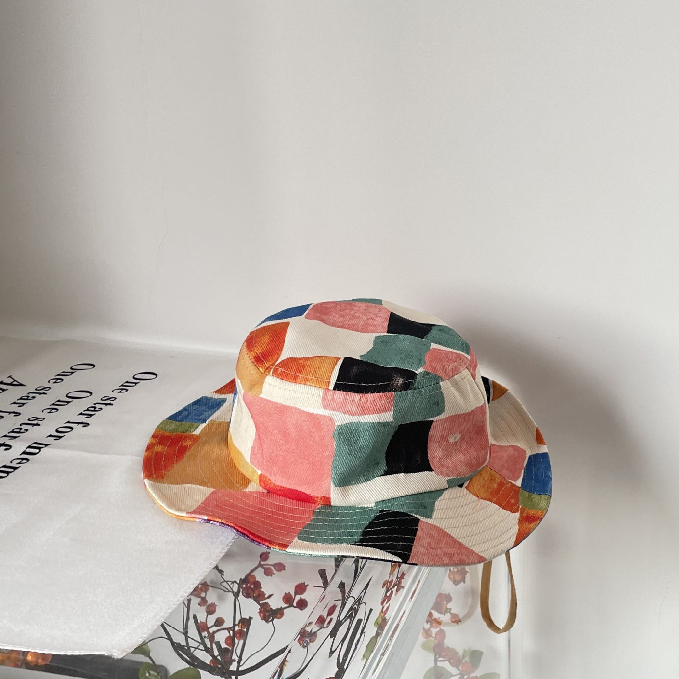 Venta al por mayor Graffiti acrílico Kids Colorful Bucket Hat