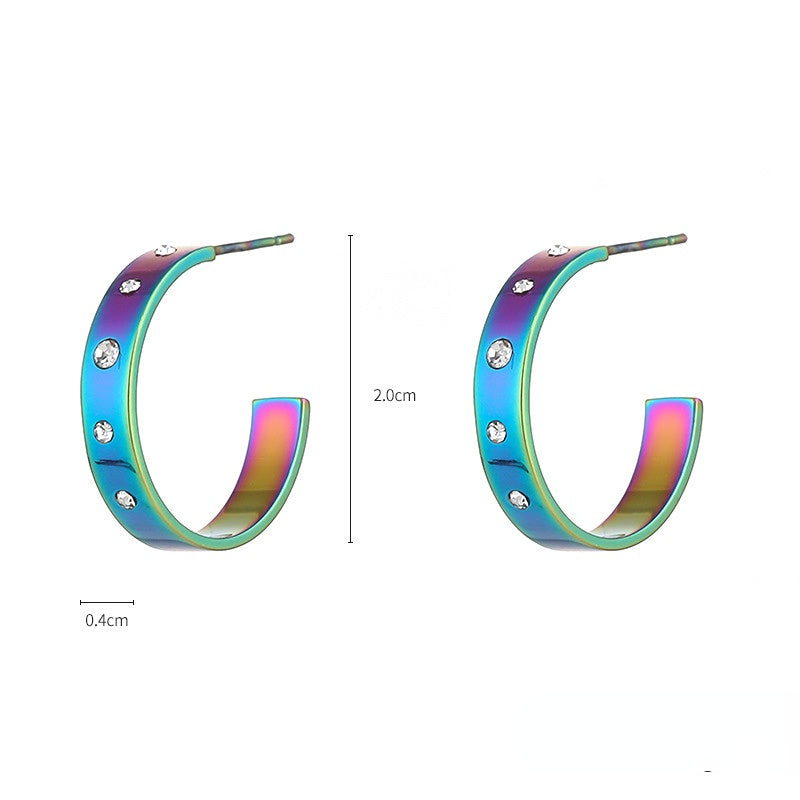 Wholesale Iridescent Metallic Copper Earrings