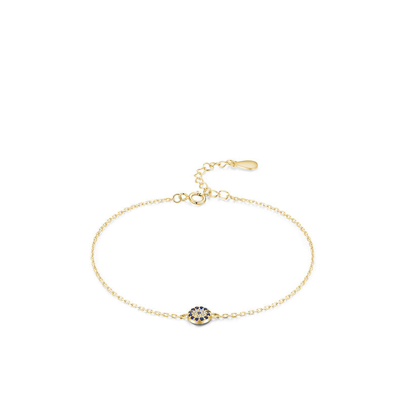 Wholesale S925 Sterling Silver Devil Eyes Micro Setting Bracelet OLY-BT-MoD006