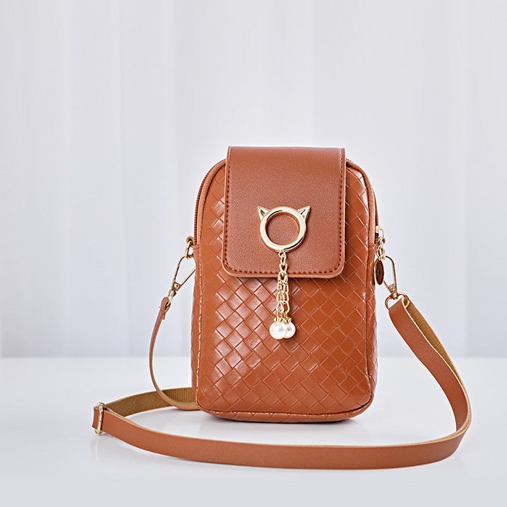 Venta al por mayor Bolso del teléfono del hombro de la PU